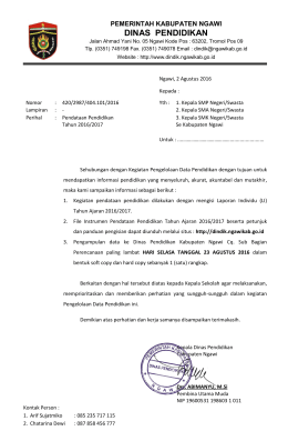 SMK - Dindik Ngawi - Pemerintah Kabupaten Ngawi