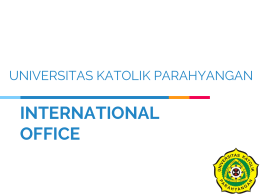 3rd STEP - International Office Unpar