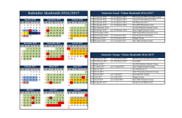 Kalender Akademik 2016/2017