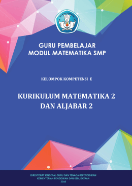 5. KK E. Kurikulum Matematika2 dan Aljabar2