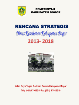 Cover Rencana Strategis tahun 2013-2018