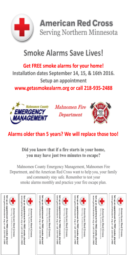 Smoke Alarms Save Lives!