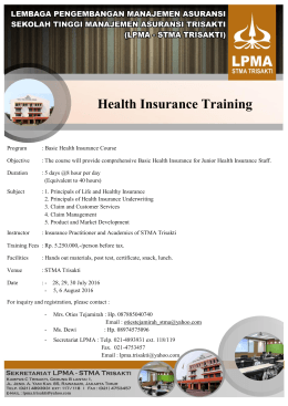 Health Insurance Training
