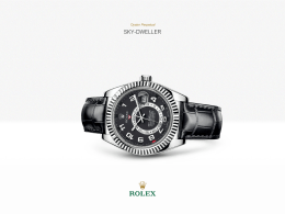 นาฬิกา Rolex Sky-Dweller รุ่น: ทองคำเหลือบขาว 18 ct