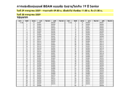 การแข่งขัน iBEAM Line Tracing ประเภทล้อ รุ่น Senior