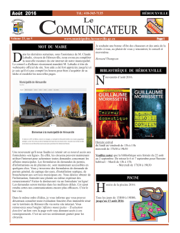 Journal AOÛT 2016-A.cdr - Municipalité de Hérouxville