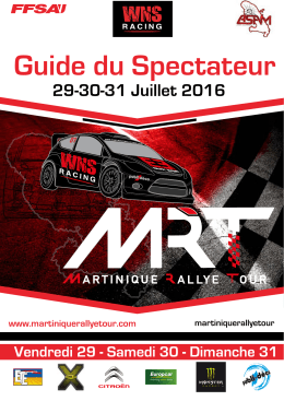 MAGAZINE-MRT-2016 - Martinique Rallye Tour