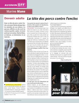 Théâtral magazine - Compagnie In Vitro