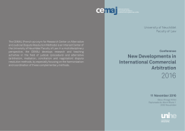 New Developments in International Commercial - Publications