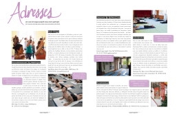Un article dans Yoga Magazine n°5.