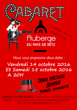 flyer soirée cabaret 2016