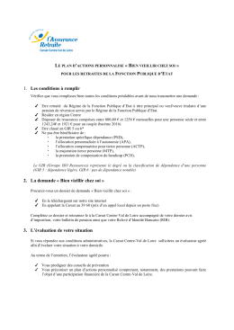 Les conditions à remplir et la marche à suivre