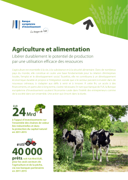 Agriculture et alimentation