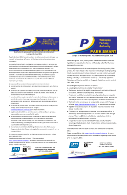 Changes to the Parking Ticket Process Effective August 8, 2016