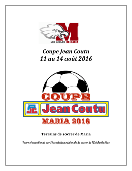 Invitation à la coupe BDC Jean Coutu 2016