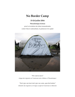 No Border Camp 2016