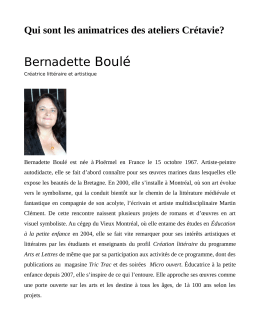 Bernadette Boulé
