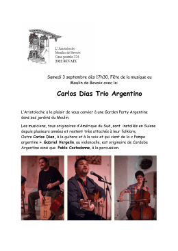 Carlos Dias Trio Argentino