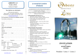 invitation - Asbeste Energie de Lumière