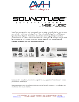 SoundTube - AVH Technologies