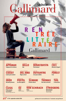 Télécharger le Bulletin Gallimard