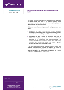 Flash Economie - Research by Natixis