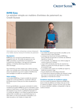 BVRB Easy PDF - Credit Suisse