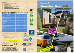 Télécharger la brochure - Camping de Gouelet Ker