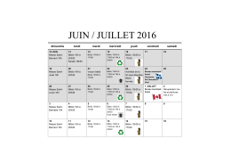 7 calendrier juin - juillet - aout 2016 - Saint-Jude