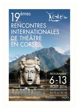 19èmes Rencontres Internationales Artistiques 2016
