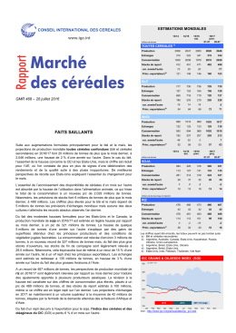 Marché des céréales - International Grains Council