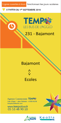 231 - Bajamont Bajamont Ecoles