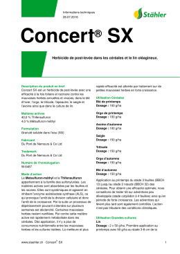Concert® SX - Stähler Suisse SA