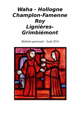 Grimbiémont - Hollogne - Lignières - Roy et Waha