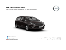 Opel Zafira Business Edition