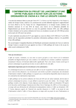 CGP press release French version