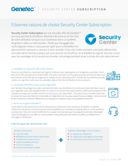5 bonnes raisons de choisir Security Center Subscription