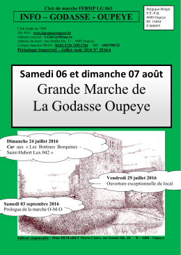 Club de marche - La Godasse Oupeye
