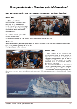 BrecqhouIslande : Numéro spécial Groenland