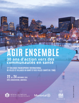 agir ensemble - Réseau québécois des villes et villages en santé