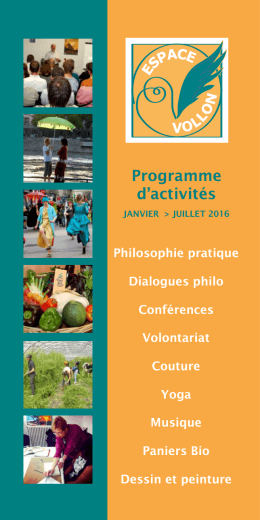 Programme d`activités - Nouvelle Acropole France