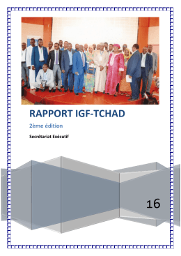 Télécharger le Rapport 2016 - Forum sur la Gouvernance de l