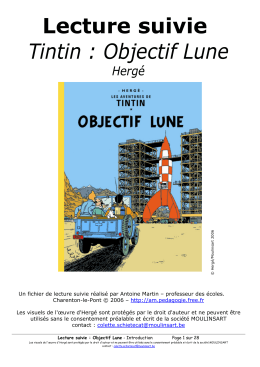 Lecture suivie Tintin : Objectif Lune