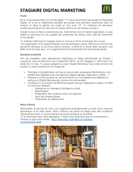 stagiaire digital marketing - HES-SO
