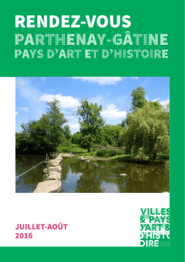 Programme estival 2016 - Communauté de communes de Parthenay