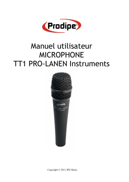 Guide utilisateur TT1 instruments