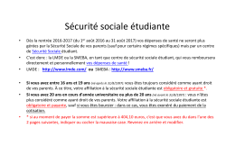 Couverture sociale étudiante - Université de Rennes 1