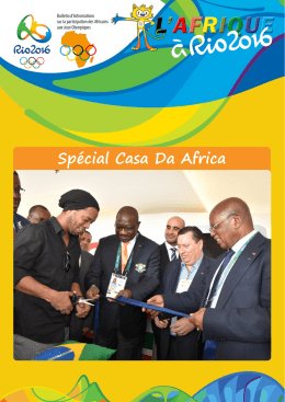 L`Afrique à Rio 2016 numéro spécial Casa Da Africa