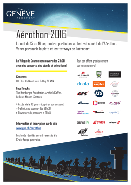 Flyer Aérothon 2016