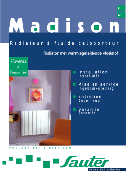 PDF notice radiateur madison 2007-2008